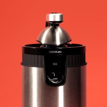 Соковижималка для цитрусових Cecotec Xqueeze RetroJuice 600 Red (600 Вт, нержавіюча сталь, червоний ретро-дизайн)