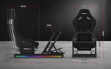 SIM-рейсинг кокпіт huzaro Speed 6.0 з кріпленням для монітора до 50