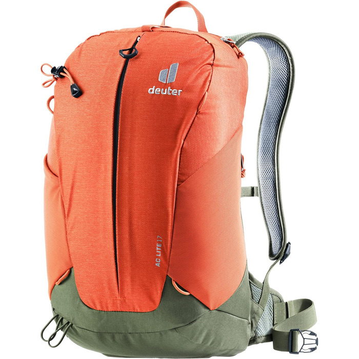 Унісекс туристичний рюкзак Deuter AC Lite 17 л, паприка-хакі