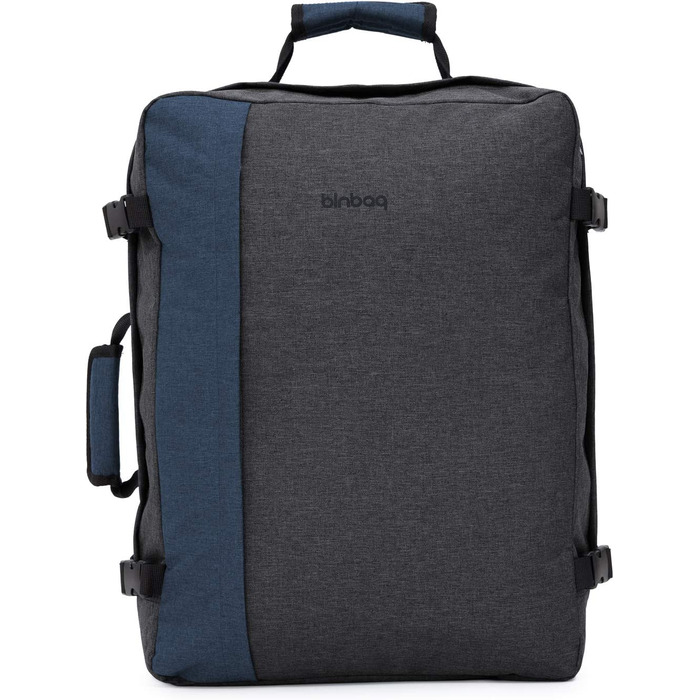 blnbag M3 – компактний надлегкий туристичний рюкзак 35 л, чорний антрацит, універсальний, з м’якими регульованими лямками або як сумка з ручкою, унісекс