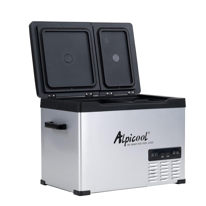 Автомобільний холодильник Alpicool T60 компресорний 40л (-20°C до +20°C) 12V/220V для авто, кемпінгу, човна з USB