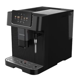 Кавомашина автоматична Grundig KVA 6230, 19 бар, сталева кавомолка (13 ступенів), капучинатор, підігрів чашок, чорний/сріблястий