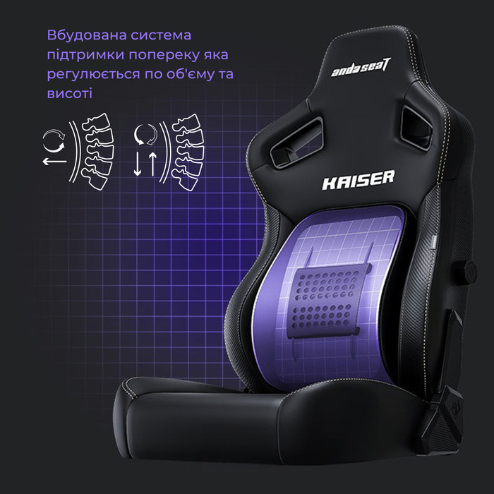 Крісло ігрове Anda Seat Kaiser 4 Violet Size XL