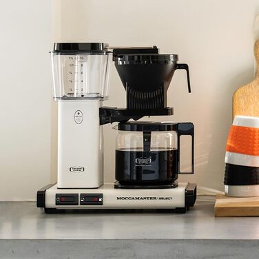 Кавоварка Moccamaster KBG Select ретро, фільтр, 1.25 л, офф-вайт