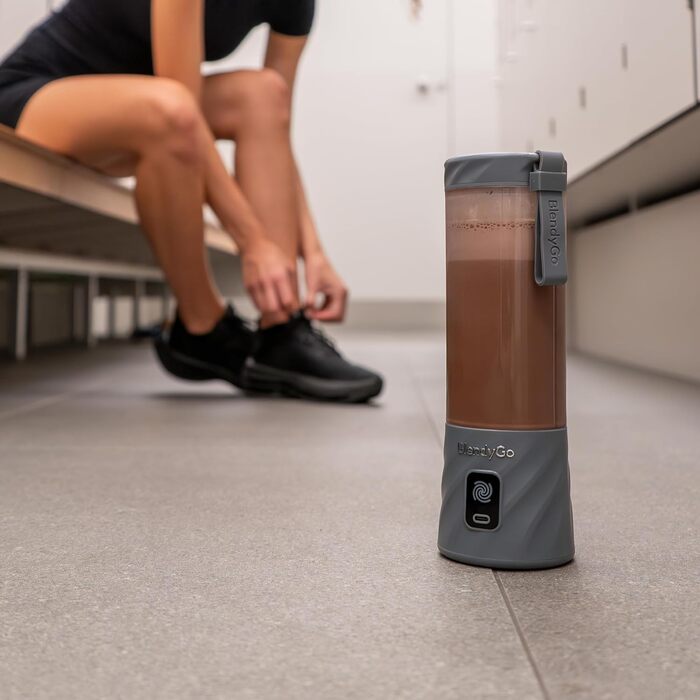 Портативний блендер BlendyGo 3 для смузі, 550 мл, USB, без BPA, PulseMotion & BlendPro технології, чорний