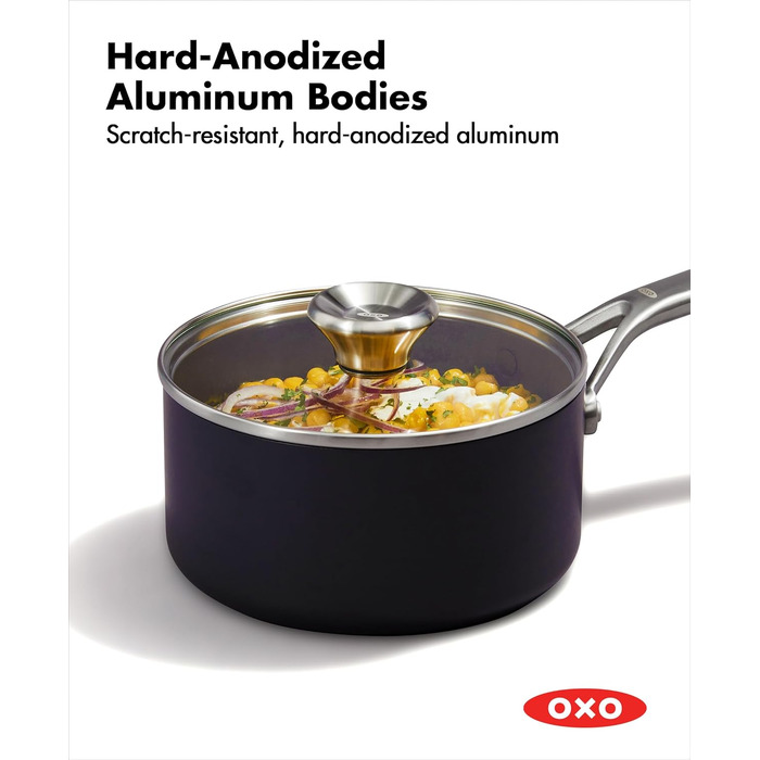 Набір посуду OXO Professionelles 10 предметів, кераміка з антипригарним покриттям, індукція, нержавіюча сталь, без PFAS