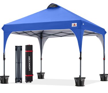 Павільйон садовий водонепроникний ABCCANOPY 3x3м, синій - швидкозбірний, з сумкою для транспортування та комплектом кріплень