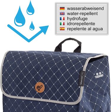 Візок для покупок ANDERSEN Alu Star Shopper Tamo, антрацит, 51 л, з рефлектором, термоізоляцією, алюмінієвий, регульована висота, знімні колеса