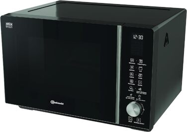 Мікрохвильова піч Bauknecht MF 258 B 25 л чорна з функціями Crisp, грилем, конвекцією, без обертової тарілки, автоматичними програмами та самоочищенням