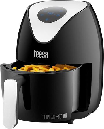 Цифрова аерофритюрниця TEESA 1.8 л, без олії, чорна