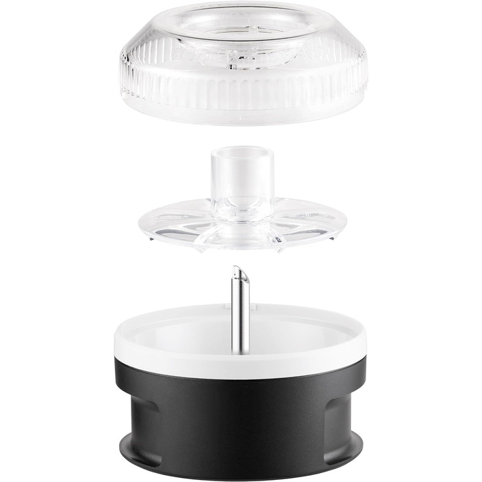 ESGE Zauberstab M 200 BBQ 98215 — професійний ручний блендер-пюратор, чорний, 200 Вт, до 17 000 об/хв, ергономічна ручка, Twinschalter, AC-мотор, комплект насадок
