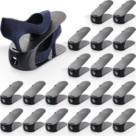 Набір з 20 органайзерів для взуття Schuhstapler, компактне зберігання, нековзна підставка для взуття