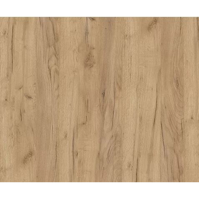 Круглий розкладний стіл Style Form, колір дуб крафт/золотий, 80/130 см