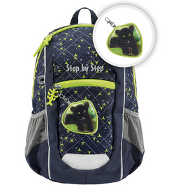 Дитячий рюкзак-набір KIGA MAXI Little Wild Cat Chiko, 10 л, з окремим внутрішнім відділенням, ергономічний, регульована грудна стяжка, для дитсадка та прогулянок, від 3 років