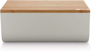 Хлібниця Alessi Mattina BG03 WG з нержавіючої сталі, бамбука та епоксидної смоли, колір Warm Grey