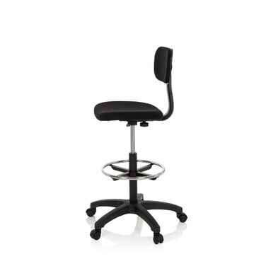 Робоче крісло / робочий табурет TOP WORK 05 тканина чорний hjh OFFICE