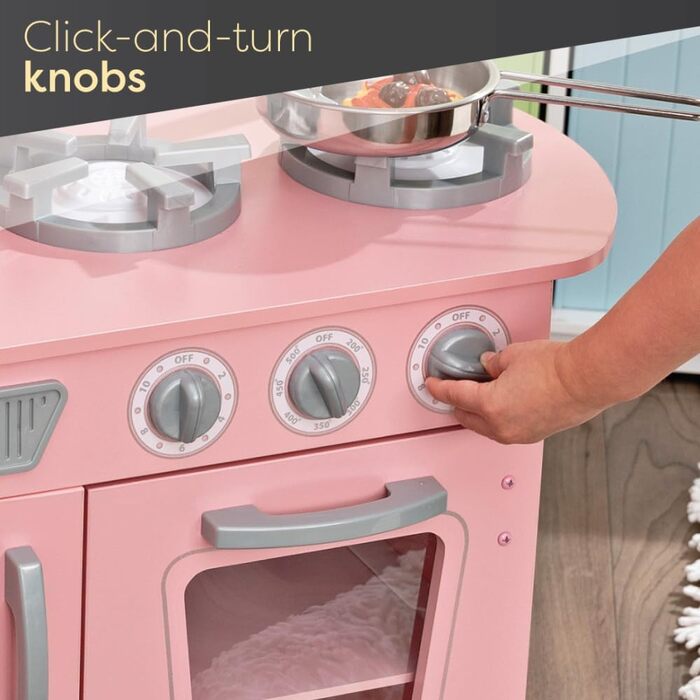 KidKraft Rosa Vintage Кухня для дітей з дерева Rosa 53179, з телефоном та холодильником, від 3 років