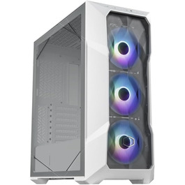 Корпус Cooler Master MasterBox TD500 Mesh V2 білий, E-ATX, мід-тауер, 3x120 мм ARGB вентилятори, знімна кришка, бічна панель із загартованого скла, USB Type-C 10 Гбіт/с