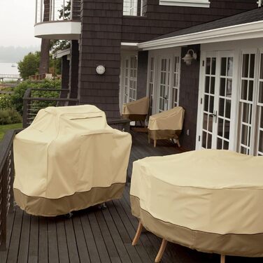 Чохол для гриля Classic Accessories Veranda, водонепроникний, для малих BBQ-грилів, 97x56x112 см, колір Pebble/Bark/Earth