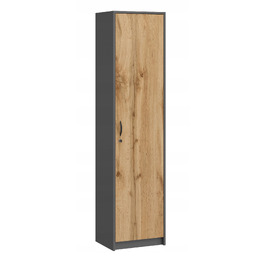 Стелаж SaraMeble 44,5 x 180 x 35 см, антрацит, дуб вотан, графіт