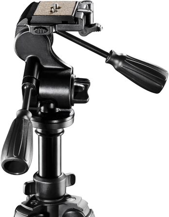 Професійний штатив Walimex Pro FT-665T з 3D-голівкою, надміцний, вантажопідйомність 12 кг, алюмінієвий, 198 см, чорний, з сумкою