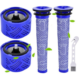 Комплект із 2 фільтрів Rebirthcare для пилососа Dyson V6 Animal Pro/Total Clean/Absolute/Slim/Motorhead/Trigger Plus, змінний моторний фільтр для Dyson V6