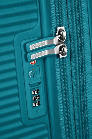 Валіза American Tourister Soundbox Spinner M, розширена, 67 см, 71.5/81 л, колір Jade Green