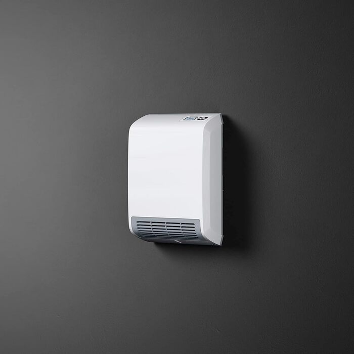 Керамічний електрообігрівач STIEBEL ELTRON CK 20 Trend LCD 2 кВт, енергоощадний, для ванної кімнати, 25 м², тижневий таймер, LCD-дисплей, TÜV, Німеччина