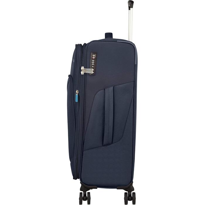 Валіза American Tourister Summerfunk 68 см, 77 л, розширювана, на 4 колесах, синя (Navy)