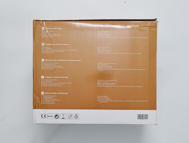 Aigostar Cube аерофритюрниця 7 л XXL, 1900 Вт, 7 програм, LED-екран, без олії, для 6-10 осіб, чорна