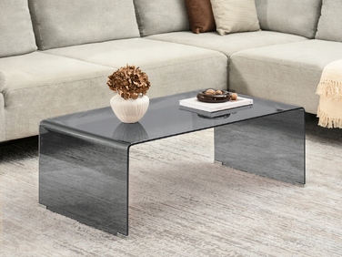Журнальний стіл Mebel-Partner прямокутний 110 x 60 x 40 см, антрацит/графіт/сірий