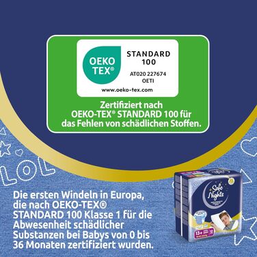 Нічні трусики Babylino Safe Nights для хлопчиків 8-13 років (30-48 кг), підгузки на ніч, 84 шт.