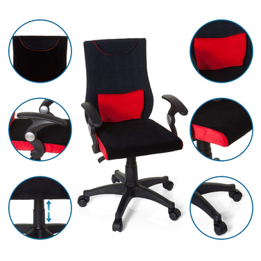 Дитячий офісний стільчик Kiddy Pro Al Червоний hjh OFFICE