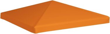 Тент для павільйону vidaXL 3x3 м, 310 г/м², запасний дах, помаранчевий