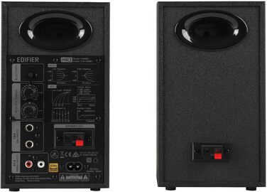 Edifier MR3 - Компактні студійні колонки 2.0, Hi-Res Audio, Bluetooth 5.4, RCA, AUX, керування через додаток, 2 x 18W, Чорний