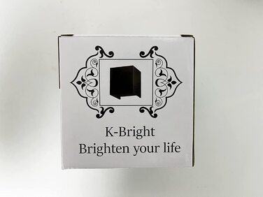 Світлодіодний настінний світильник K-Bright 12Вт, для вулиці та приміщень, регульований світловий потік, 4000K, IP65, темно-сірий