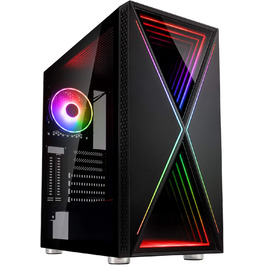 Корпус для ПК KOLINK Void X ARGB, ігровий Midi Tower, комп'ютерний корпус з підсвіткою, для геймерського комп'ютера