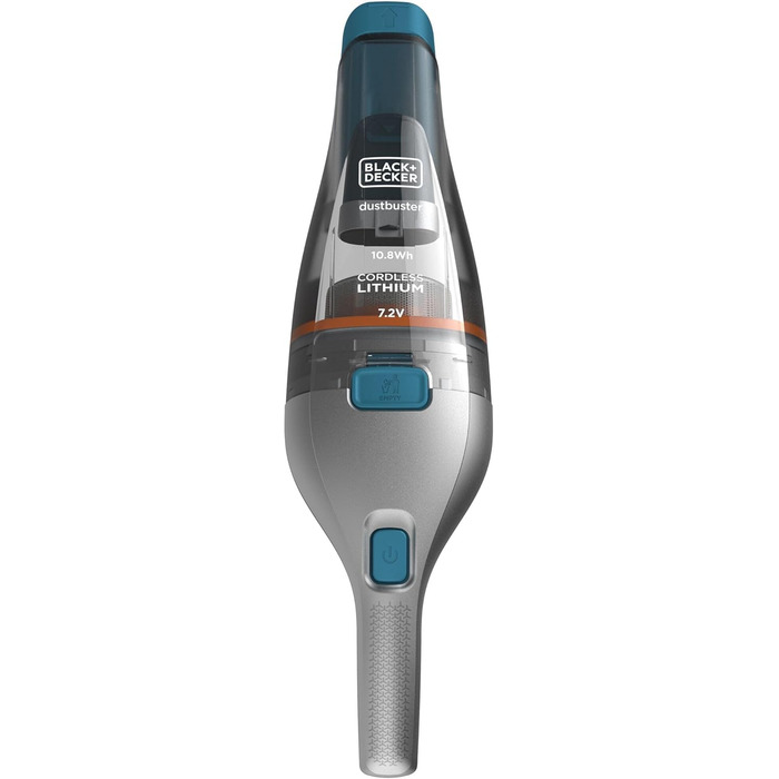 Пилосос ручний акумуляторний Black+Decker Dustbuster NVC215WA-QW, безмішковий, 7,2V, насадки для щілин і м'яких меблів, настінна зарядка, 385 мл, кобальтово-синій