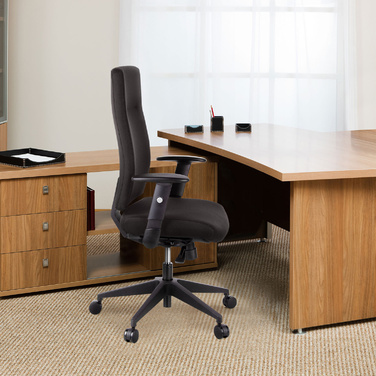 Офісне крісло / поворотне крісло PRO-TEC 300 тканина чорний hjh OFFICE