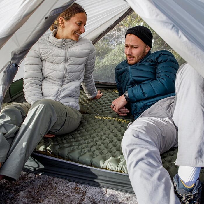 Термокилимок Naturehike 3,5R для кемпінгу, ультралегкий, самонадувний, зимовий (до -6°C), з насосною сумкою, підвищена ізоляція, висока міцність