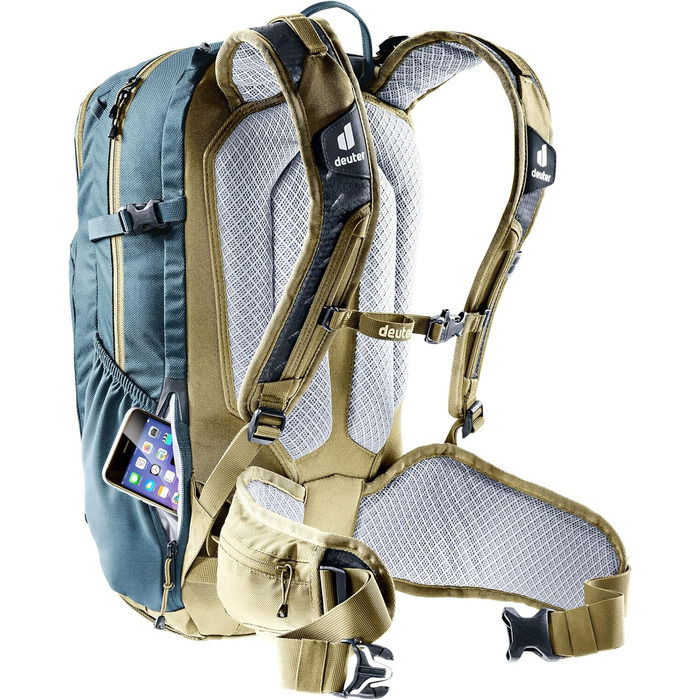 Велосипедний рюкзак Deuter Attack 20 з протектором, 20 л, Atlantic-Desert