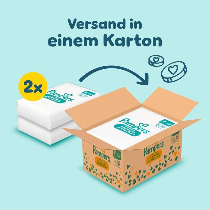 Підгузки Pampers Premium Protection розмір 6, 144 шт, для дітей від 13 до 18 кг