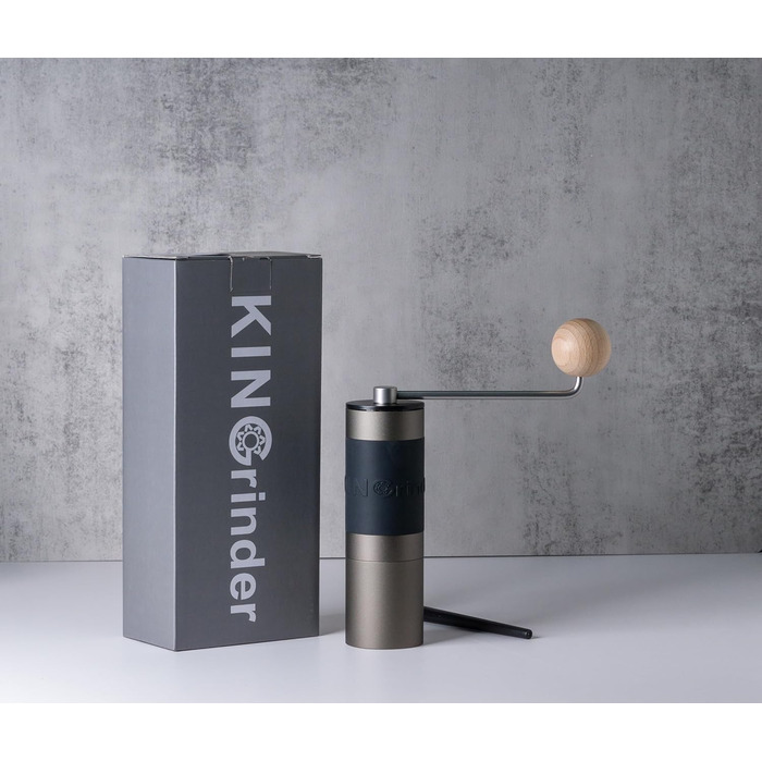 KINGrinder K1 - ручна кавомолка з 140 рівнями помелу для Aeropress, French Press, Drip, Espresso (20-25г)