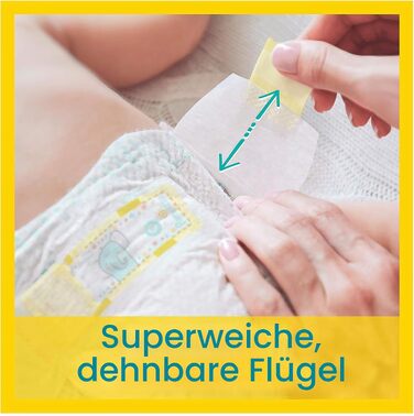 Дитячі підгузки Pampers розмір 1 (2-5 кг), 100 шт (2 упаковки по 50 шт), місячний запас