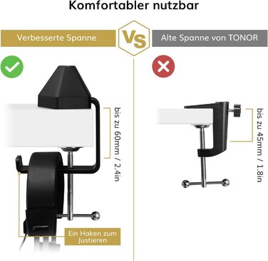 Стойка для мікрофона TONOR з кріпленням 