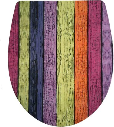 Кришка для унітазу ADOB Design, кольорова, з мікроліфтом, знімна для очищення