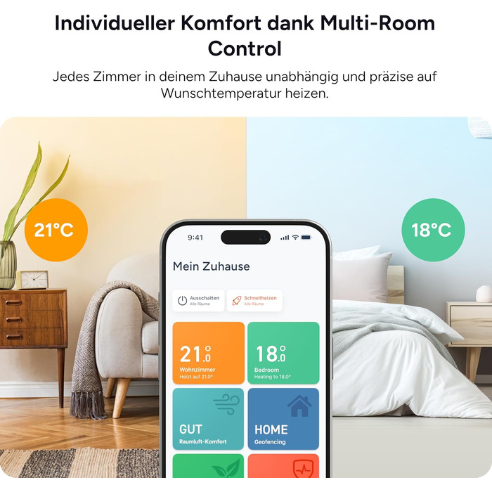 Стартовий набір tado° Starter Kit X: Інтернет-міст Bridge X, 3 розумні радіаторні термостати та бездротовий датчик температури