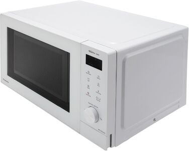 Мікрохвильова піч Panasonic NN-GD35HBGTG з грилем та функцією пароварки, 23 літри, біла