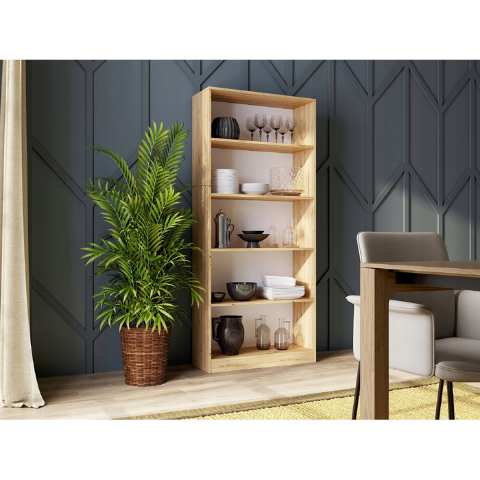 Стелаж TopEshop 80 x 30 x 182 см, дуб