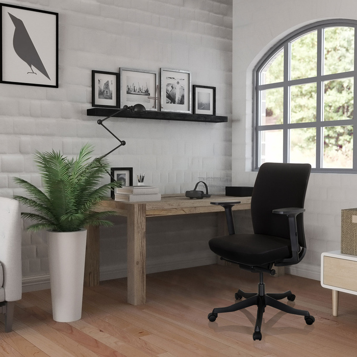 Офісне крісло / обертове крісло SENATOR тканина чорний hjh OFFICE